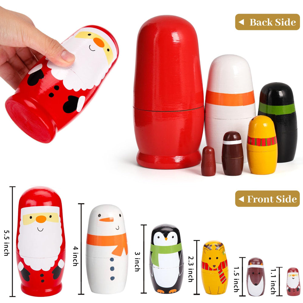 AMOR PRESENT gifting-ready nesting dolls, ideal Christmas gift and heirloom keepsake.
