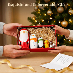AMOR PRESENT 6pc nesting dolls with detailed hand-painted faces, showcasing artisanal craftsmanship.