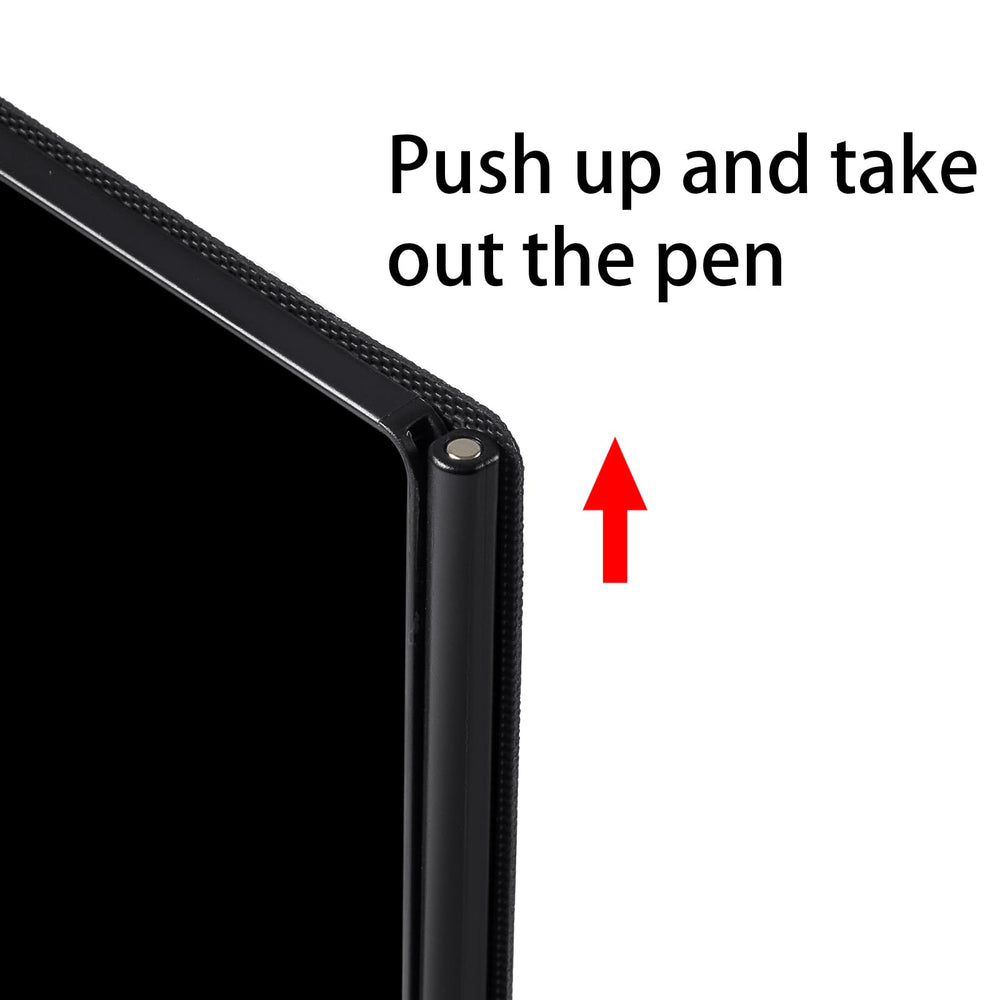 Amoretti Sonnet Mini LCD Writing Tablet side angle highlights slim, portable design.