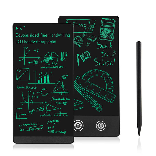 Amoretti Sonnet Mini LCD Writing Tablet front view shows dual 6.5-inch displays for quick notes.