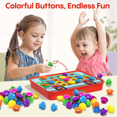 AMOSTING Pattern cards show colorful patterns to spark color recognition and sequencing