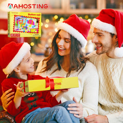 AMOSTING Button Art Toy durable safe materials designed for ages three and up