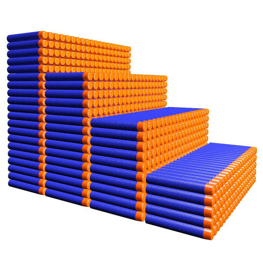 AMOSTING 1000-pack Nerf bullets refill with durable plastic for long-lasting play