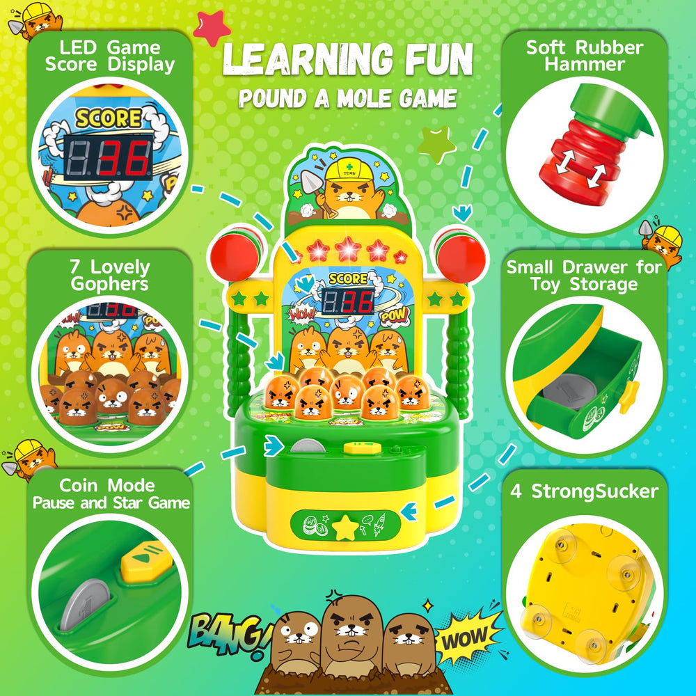 Amoyasite supports early counting and hand-eye coordination in a family-friendly arcade setting