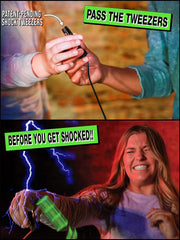 Amped Gamez ShiZap! LED lights and music create dramatic vibes during play.