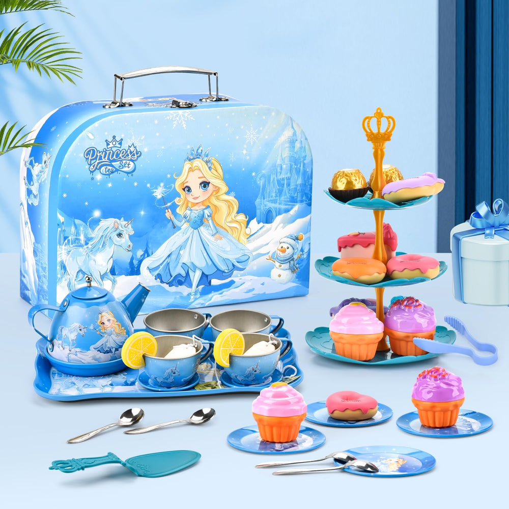 Amplov princess tea set cups for cooperative tea party games