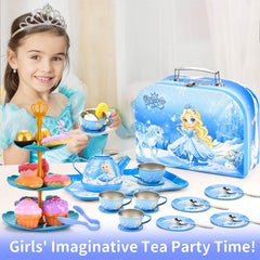 Amplov princess tea set desserts assortment brings colorful pretend desserts to life