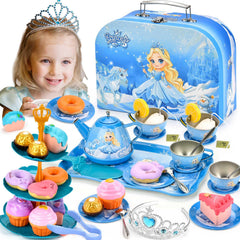 Amplov princess tea set teapot for imaginative play and sharing