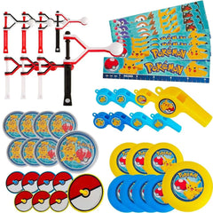 Amscan Pokemon favors set with flying discs and puzzles for kids' party activities