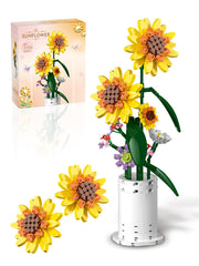 AMSHINE sunflower-building-block-set as a romantic centerpiece for home decor