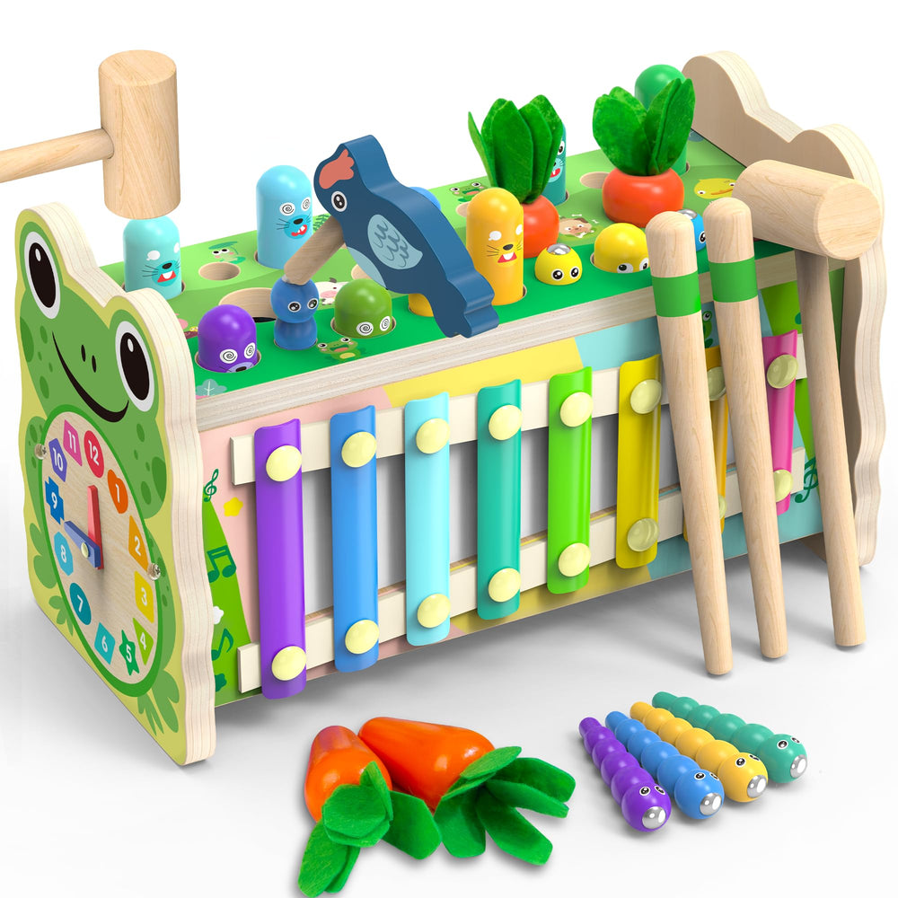 Amtreen mole-tapping game close-up, inspiring hand-eye coordination in toddlers