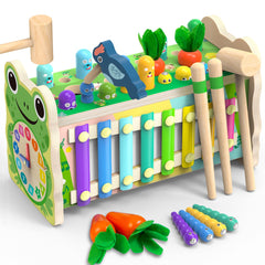 Amtreen mole-tapping game close-up, inspiring hand-eye coordination in toddlers