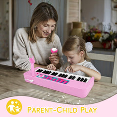 Amy and Benton record and play function supports revisiting favorite melodies.