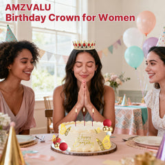 AMZVALU ball toppers in red, gold, and white perfect for playful cake accents.
