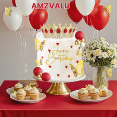 AMZVALU crown hairpins secure the topper for stable placement during celebrations.