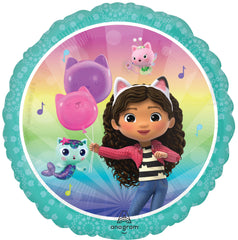 Anagram Gabby 19-inch star foil balloons add festive sparkle to walls.