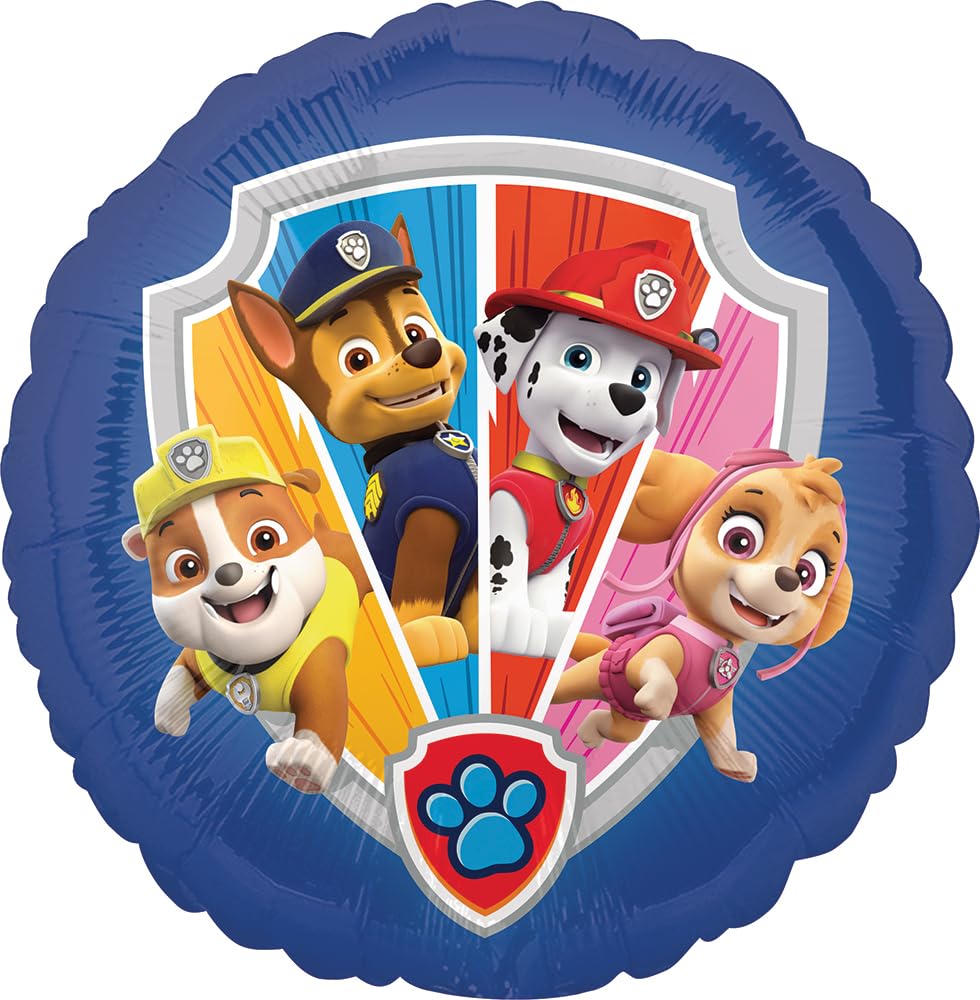 Anagram Paw Pups 11-inch latex paw-print balloons complement the set with playful detail.