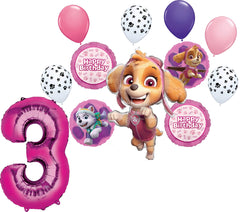 Anagram Skye 36in foil balloon centerpiece for a Paw Patrol themed party