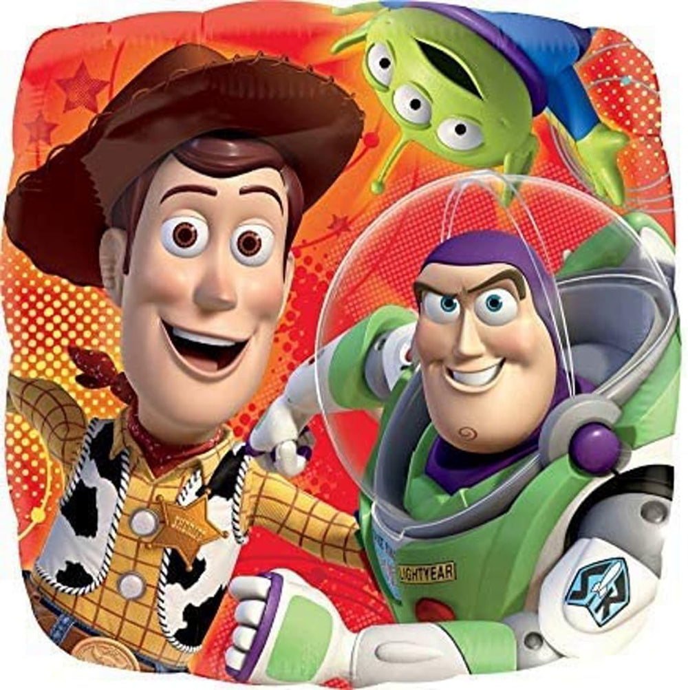 Anagram square Woody and Buzz foil balloon for dynamic display.