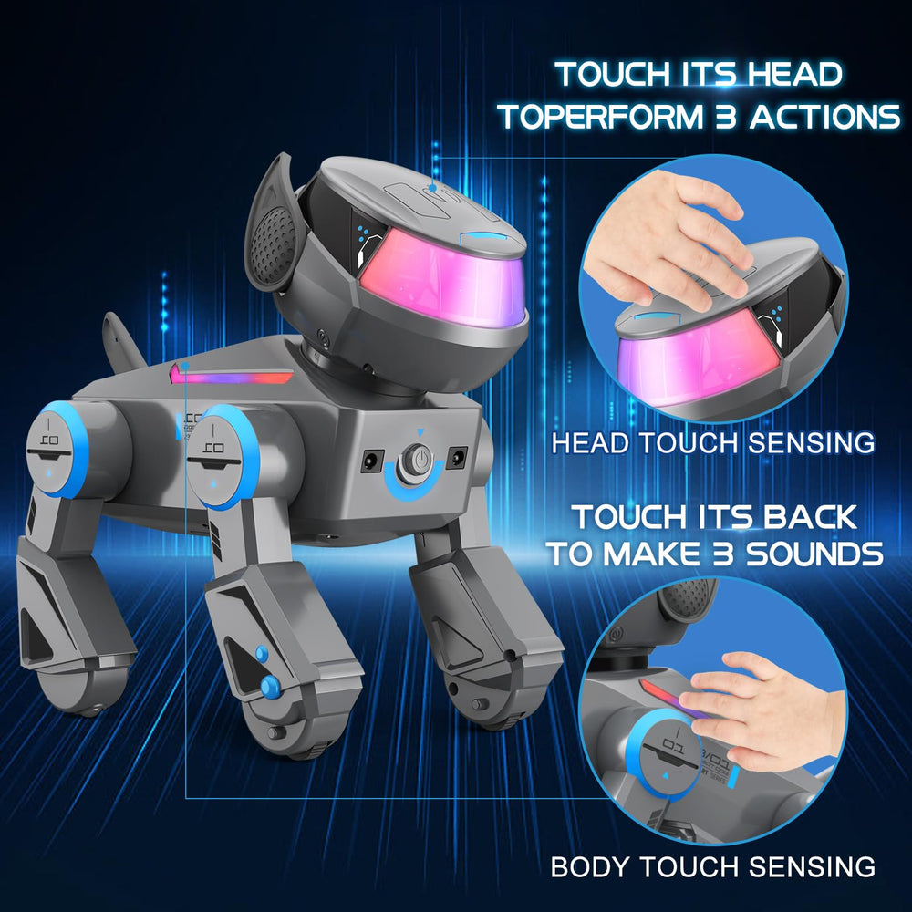 ANANJY robot dog packaging with components included for gifting