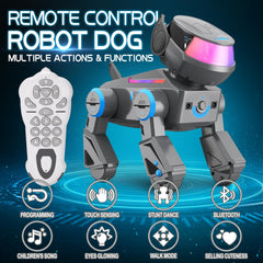 ANANJY robot dog with LED eyes visible for engaging visual tracking