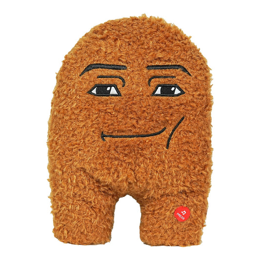 ANApetshop Singing Chicken Nugget Plush front view, a soft and squeezable companion for cozy hugs