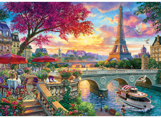 Anatolian Blooming Paris puzzle cover with vibrant colors for family time