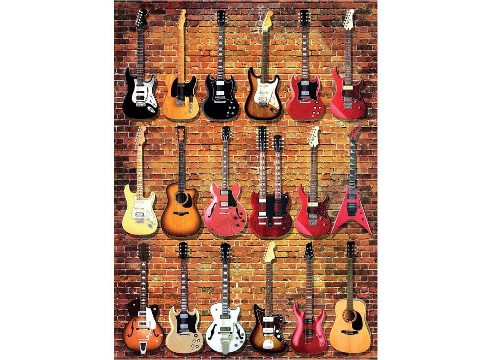 Anatolian Puzzle Guitar Collection 1000-piece box cover, vivid colors for engaging family time.