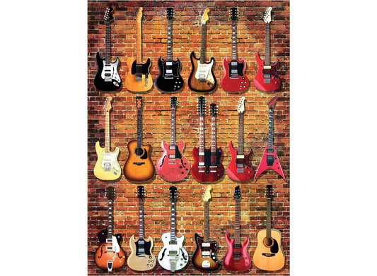 Anatolian Puzzle Guitar Collection 1000-piece box cover, vivid colors for engaging family time.