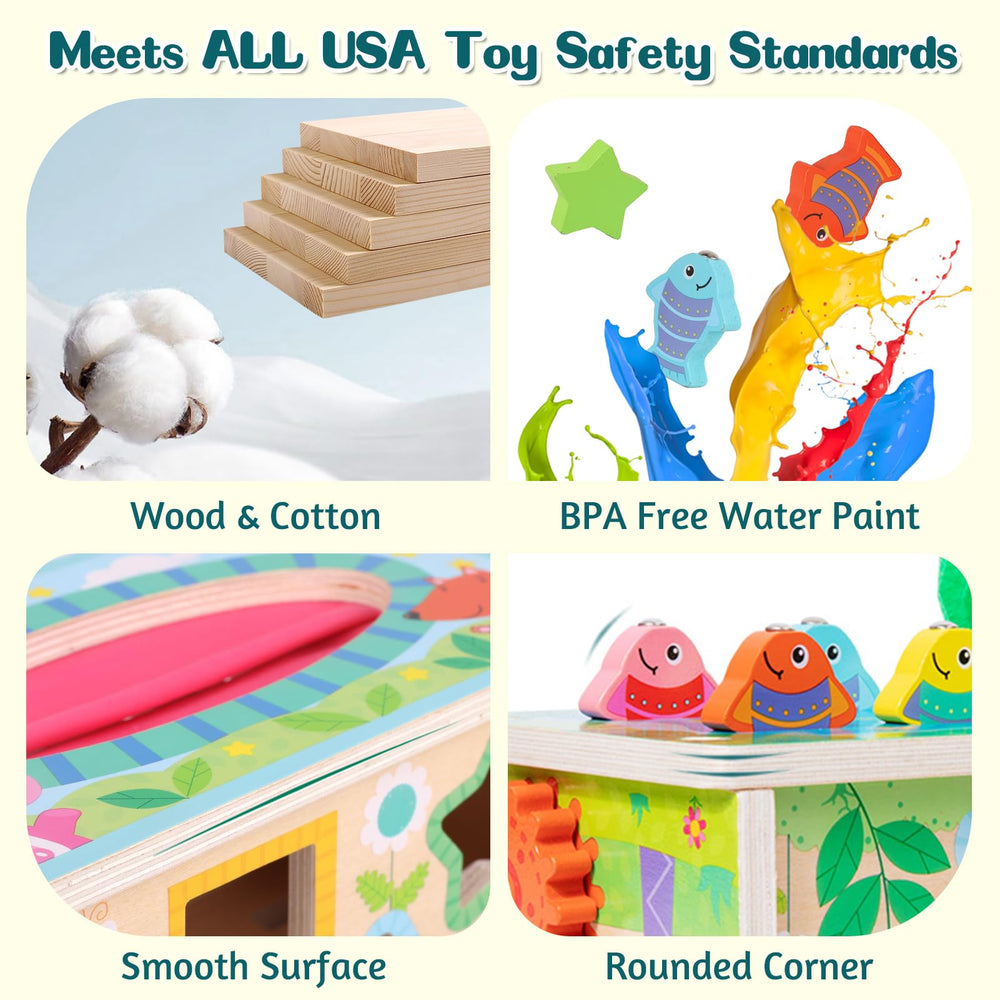 Ancaixin shape sorter wooden toy enhancing shape recognition