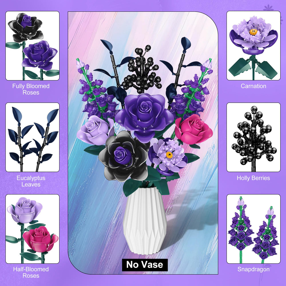 Ancesfun snapdragon flowers blocks add vibrant color for eye-catching arrangements.