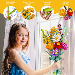 Ancesfun wildflower botanical collection kit with realistic blooms for year-round decor