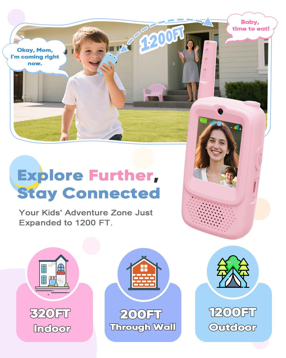 Anchioo kids walkie-talkies with voice FX modes unlocks creative role-play