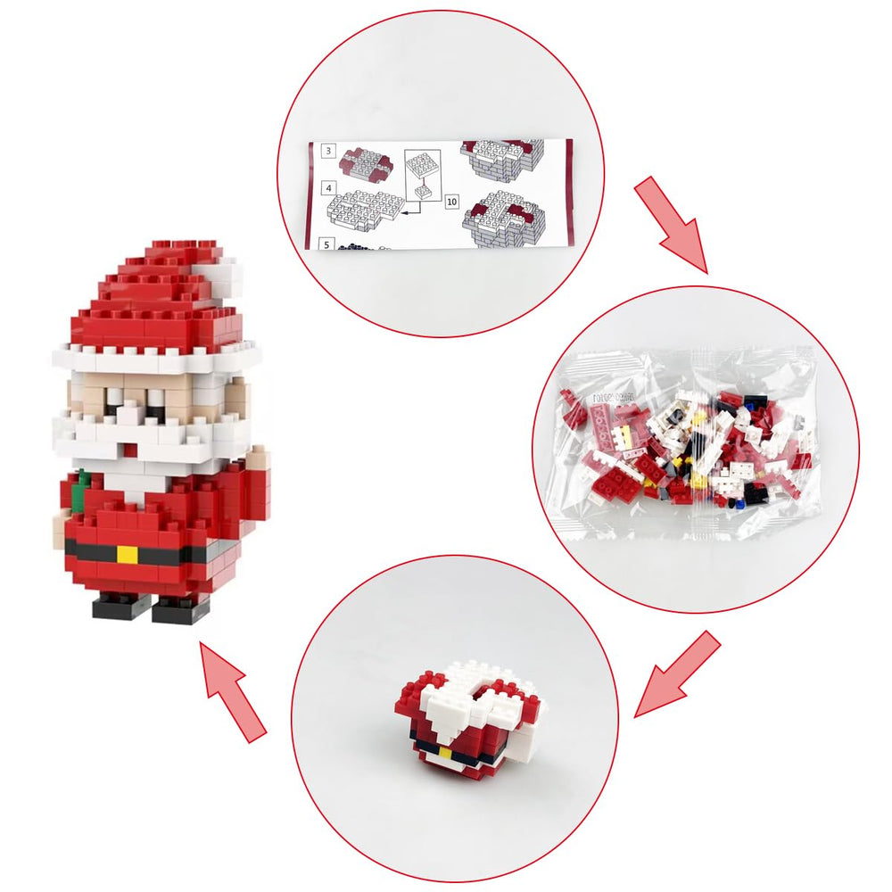 Anditoy Christmas block Christmas tree with vibrant pieces supports creative building.