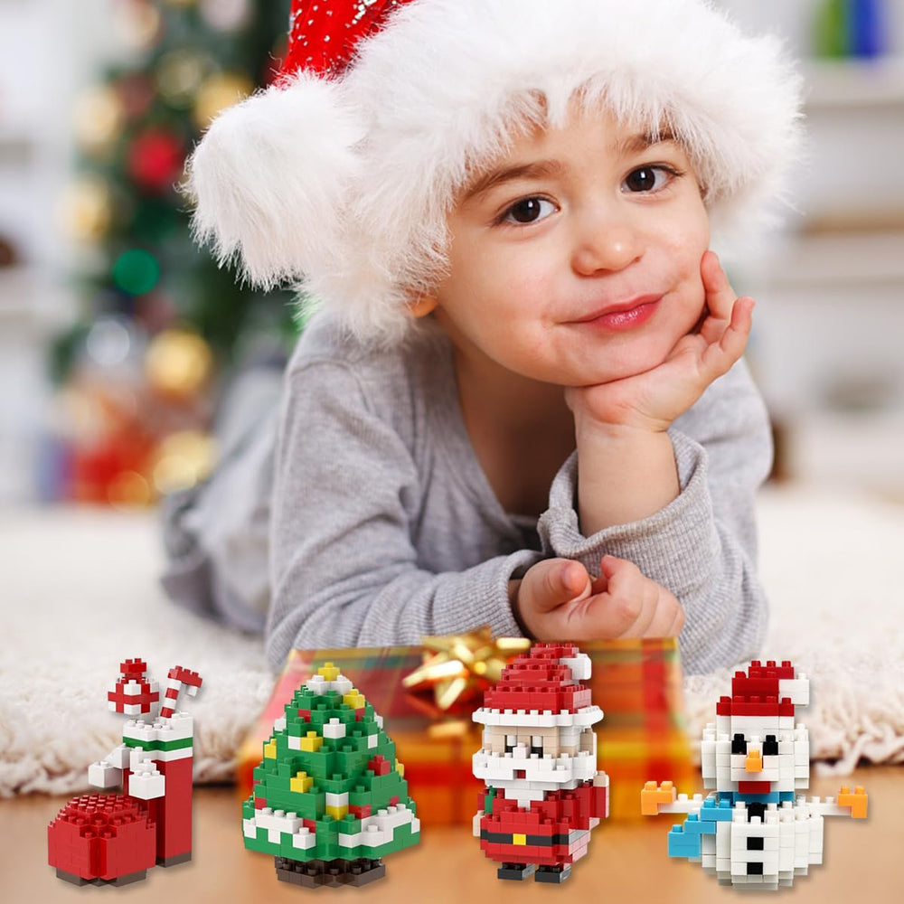 Anditoy Christmas block closeup pieces highlight quality, safety, and durable construction.