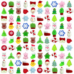 Anditoy Christmas Mochi Squishies assortment for kids' play and stocking stuffers