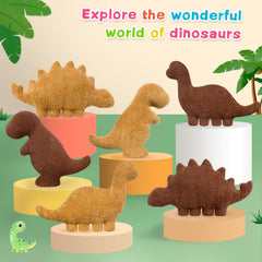 Andywoo Dino Nuggets Pillow in a reading nook for study breaks