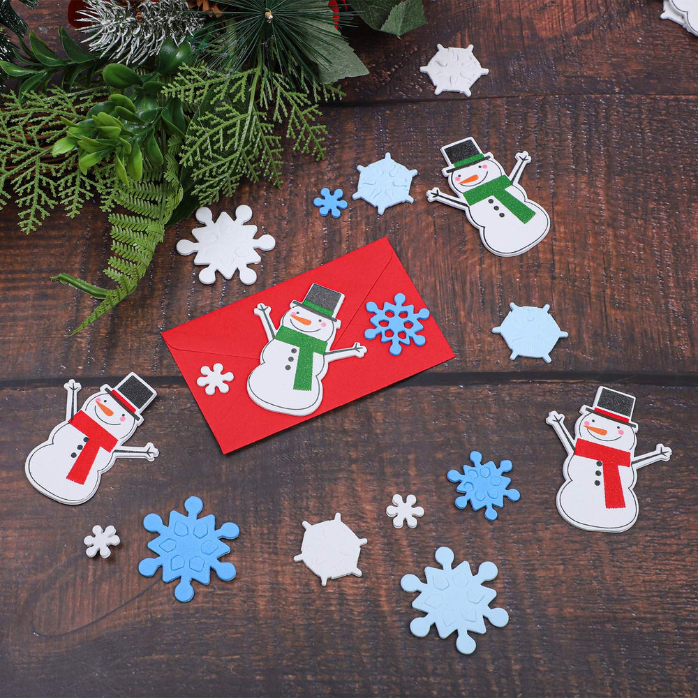Aneco self-adhesive foam stickers easily apply to windows, tables, and bags.