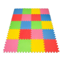 Angels foam mats interlocking tiles in vibrant colors for a safe, cushioned play space.