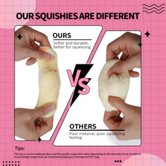 Angerbaby Taba Squishy Chick close-up highlights flexible TPR material