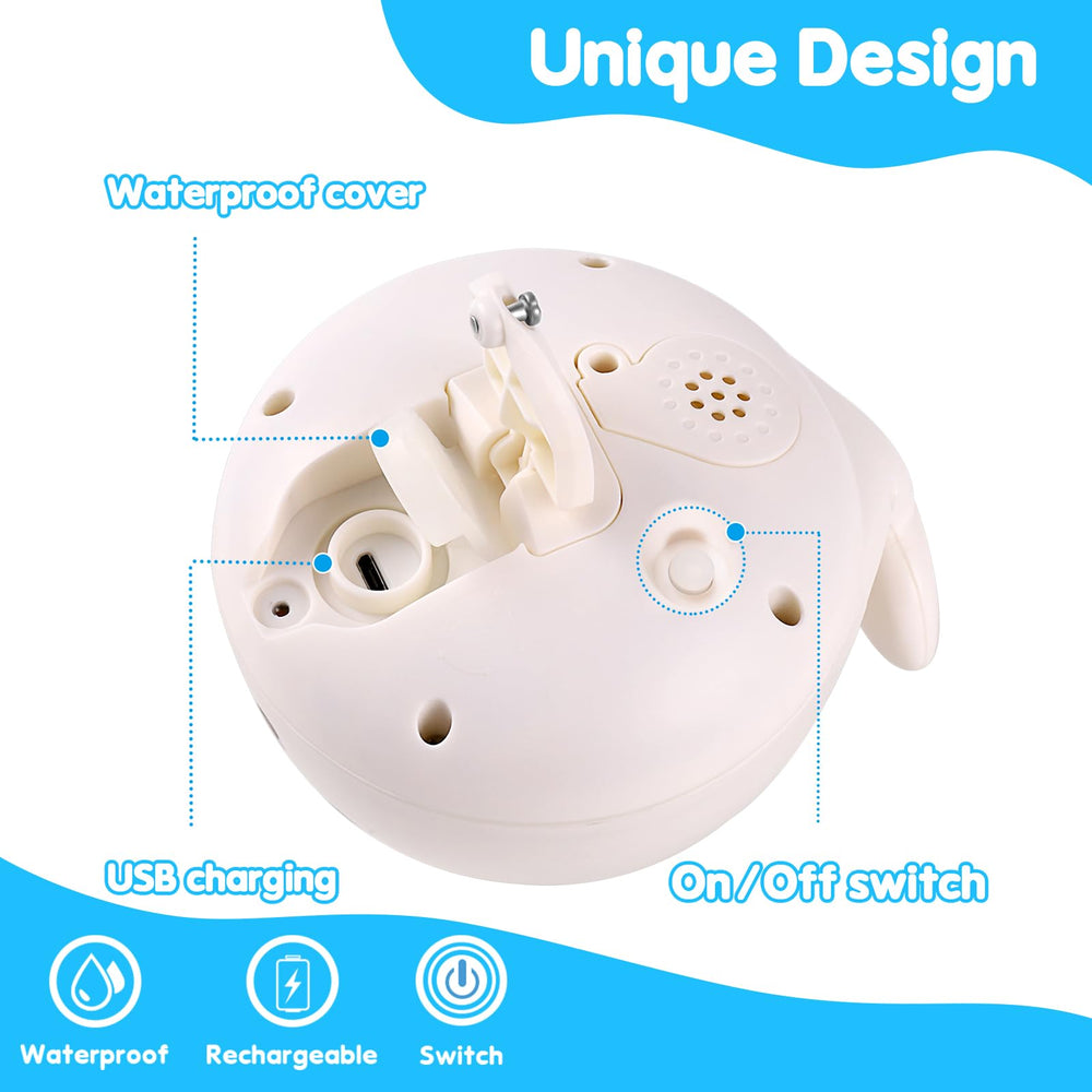 ANGGIKO bath toy offers up to 150 minutes of spray on full charge