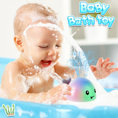 ANGGIKO whale sprinkler bath toy is ideal for tub, pool, and beach play