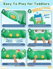 ANhovno clear pronunciation and fun animal noises support language recognition.