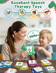 ANhovno compact dinosaur toy supports travel-learning with helpful sound effects.