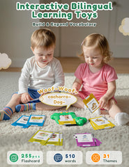 ANhovno double-sided cards with vibrant illustrations boost word recall.