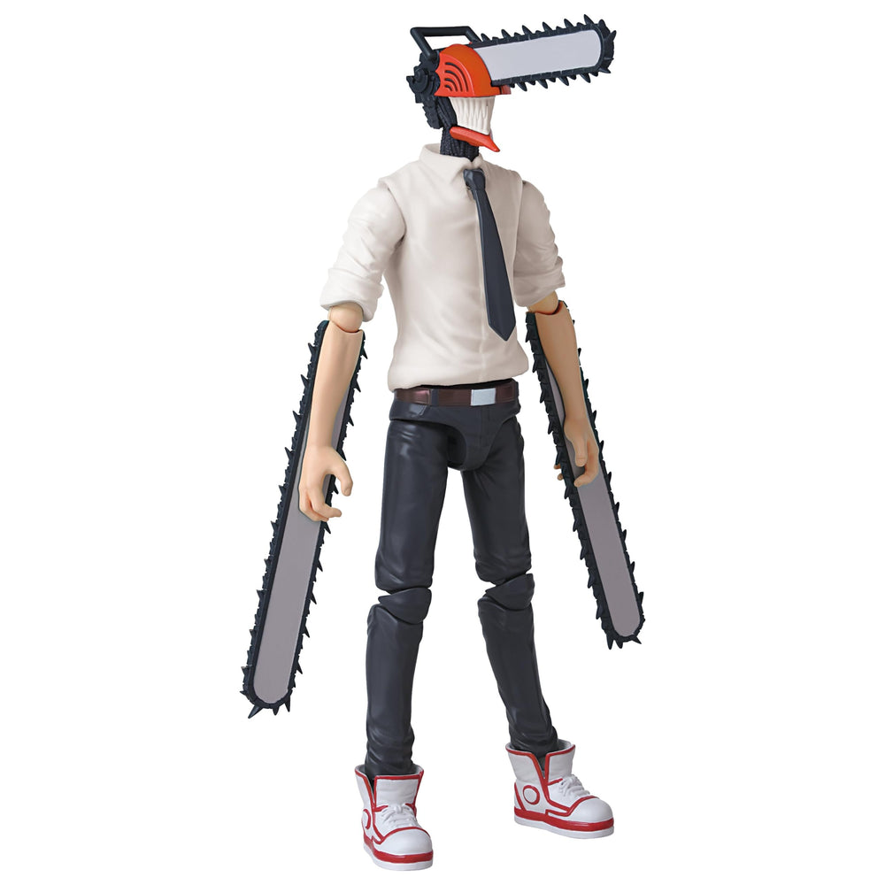ANIME HEROES Chainsaw Man transformation detail close-up showing iconic chainsaw limbs.