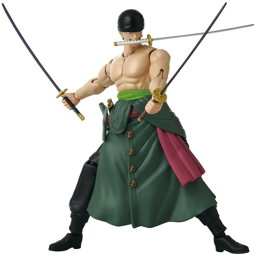 ANIME HEROES Roronoa Zoro action figure front view for display and posing.