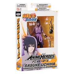 ANIME HEROES Sasuke Uchiha figure adds Naruto collection variety.