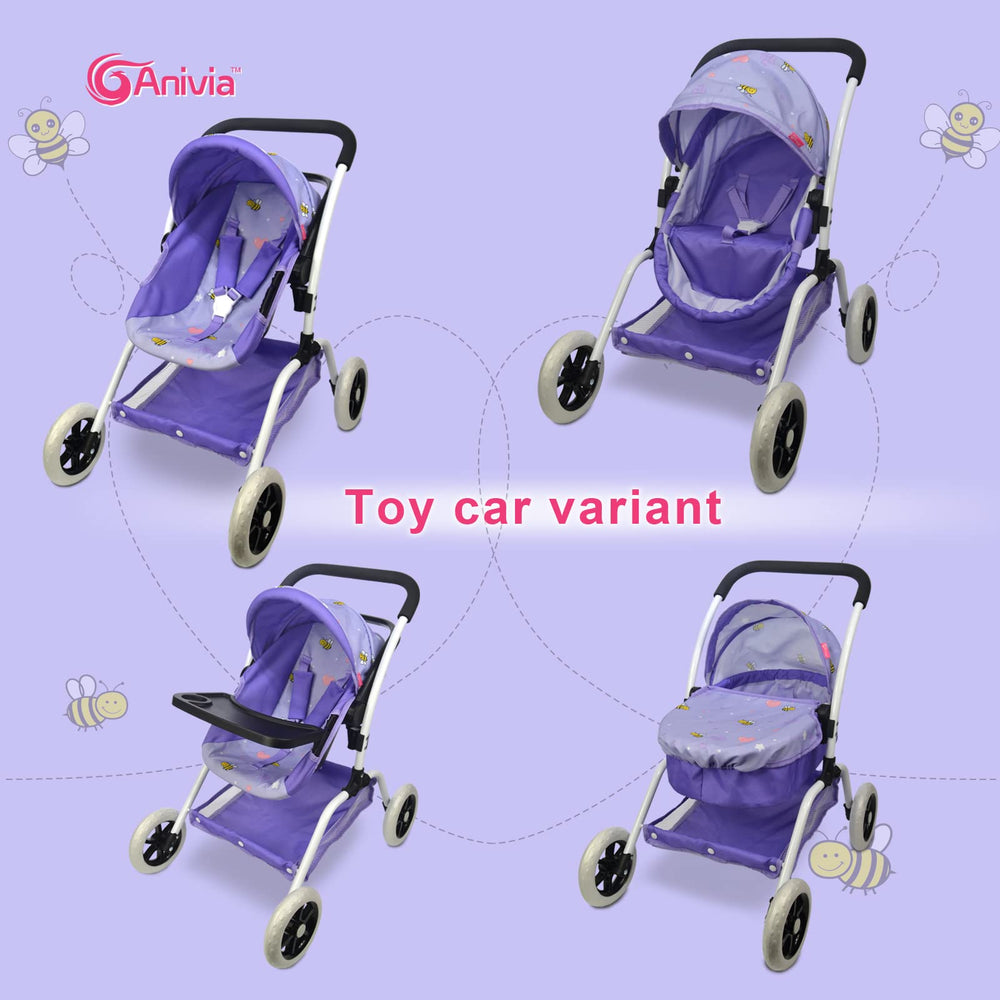 ANIVIA doll-stroller-storage-basket image demonstrates toy organization.