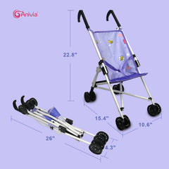 ANIVIA doll furniture uses white iron tubes and printed fabric.